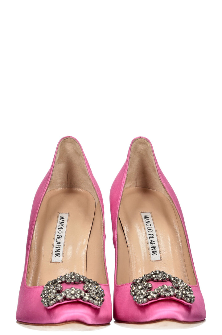 MANOLO BLAHNIK Hangisi Heels Pink