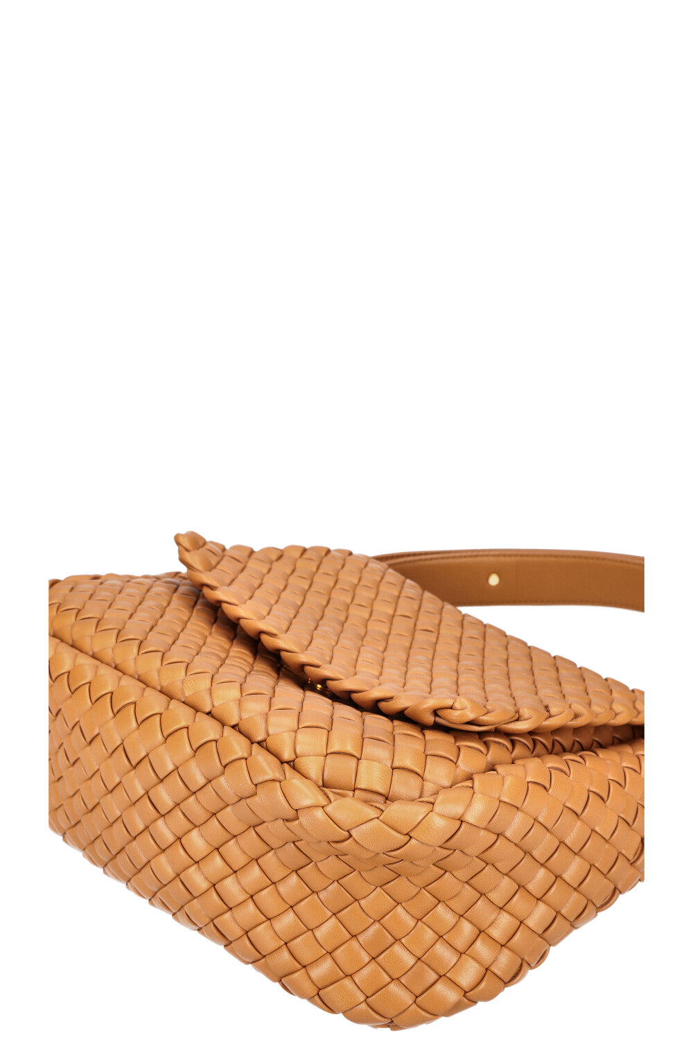 BOTTEGA VENETA Cobble Shoulder Bag Caramel