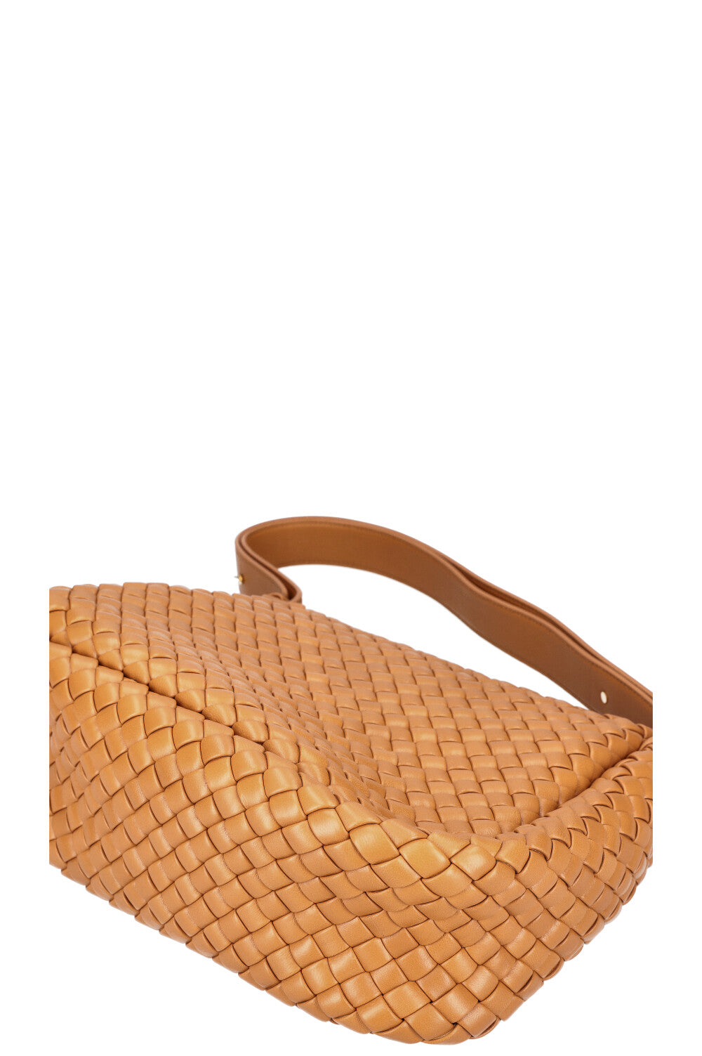 BOTTEGA VENETA Cobble Shoulder Bag Caramel