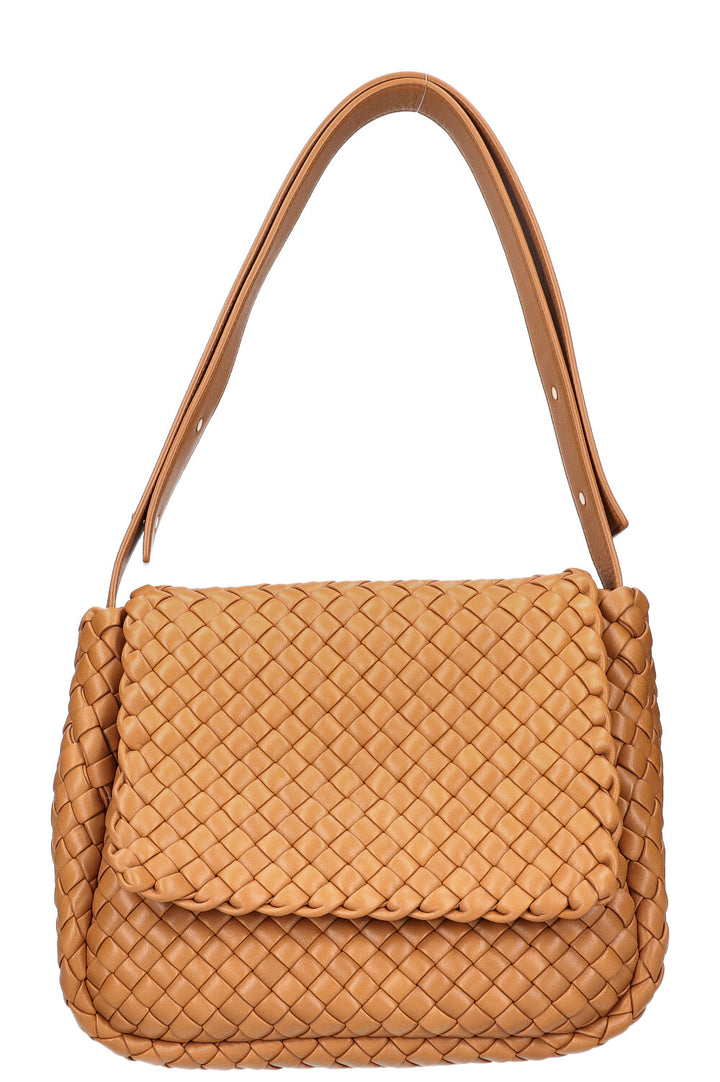 BOTTEGA VENETA Cobble Shoulder Bag Caramel