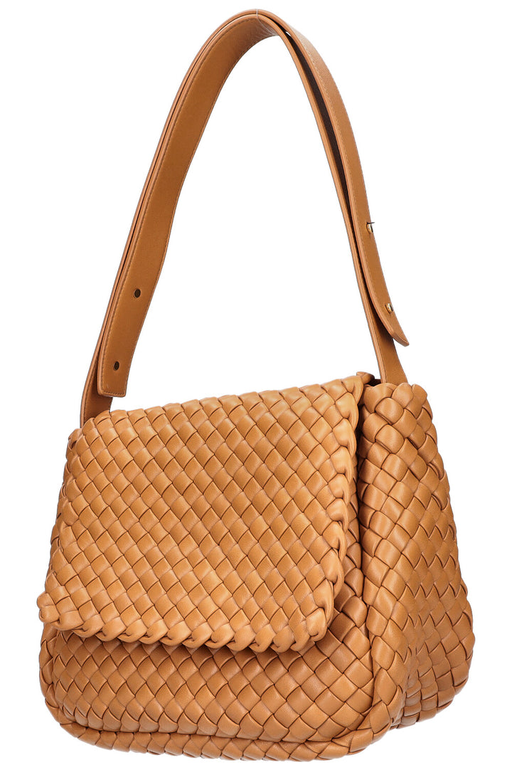 BOTTEGA VENETA Cobble Shoulder Bag Caramel