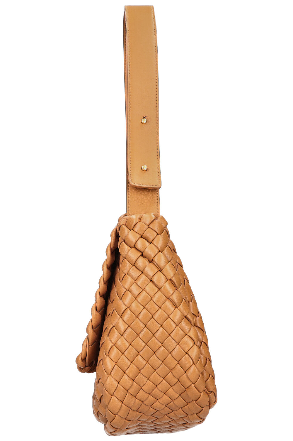 BOTTEGA VENETA Cobble Shoulder Bag Caramel