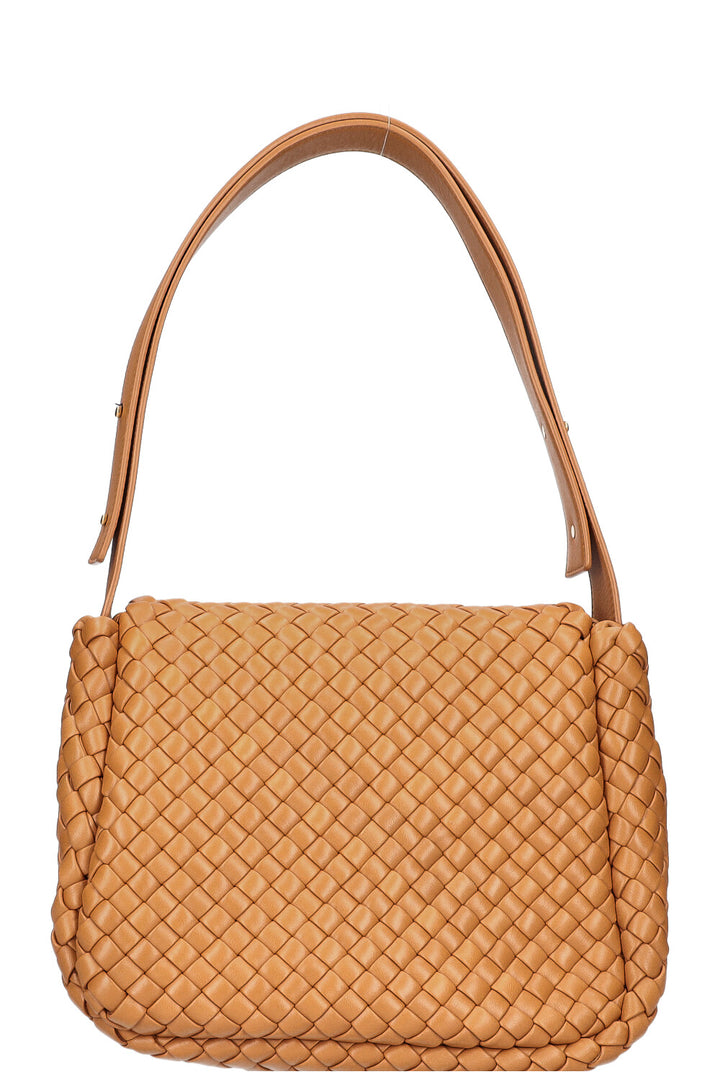 BOTTEGA VENETA Cobble Shoulder Bag Caramel