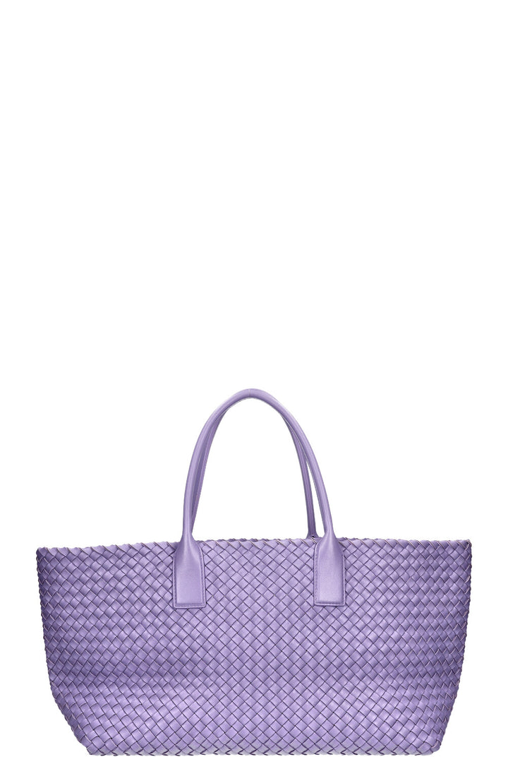 BOTTEGA VENETA Medium Cabat Tote Intrecciato Purple