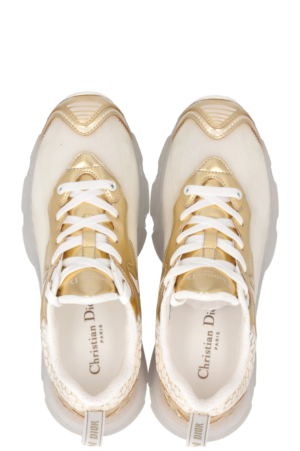 CHRISTIAN DIOR Vibe Sneakers White Gold