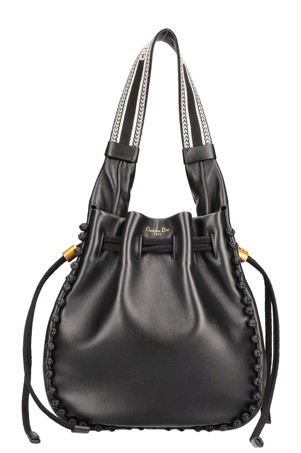 CHRISTIAN DIOR Hobo Bucket Bag Black