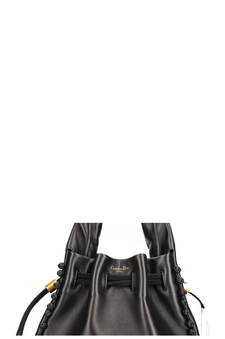 CHRISTIAN DIOR Hobo Bucket Bag Black