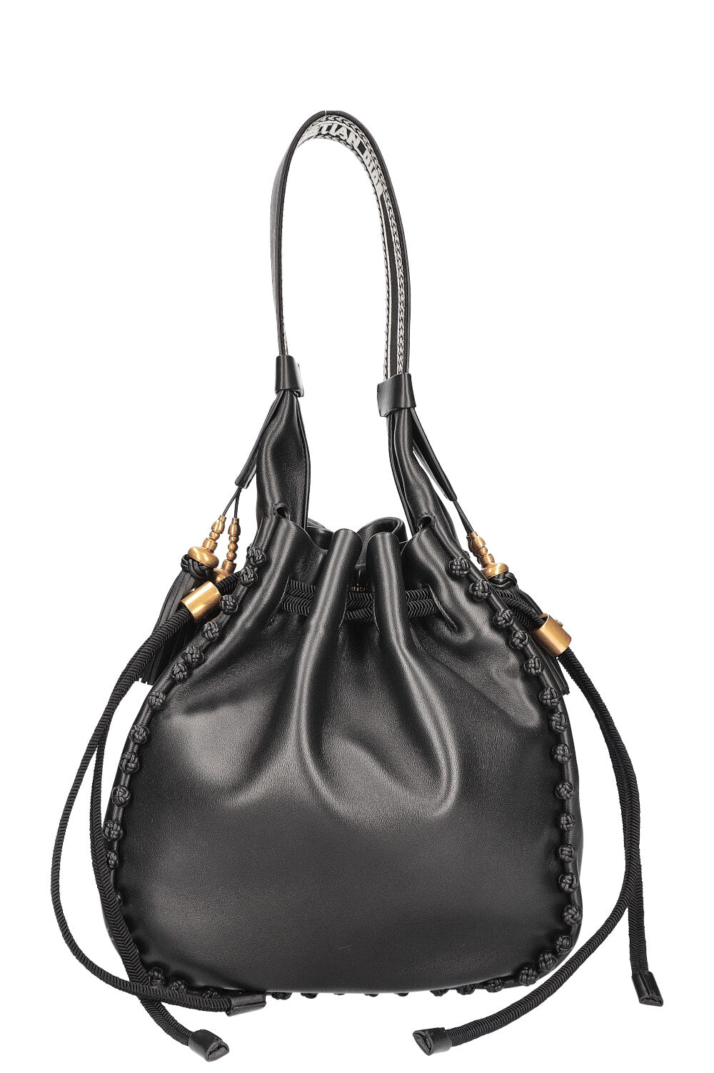 CHRISTIAN DIOR Hobo Bucket Bag Black