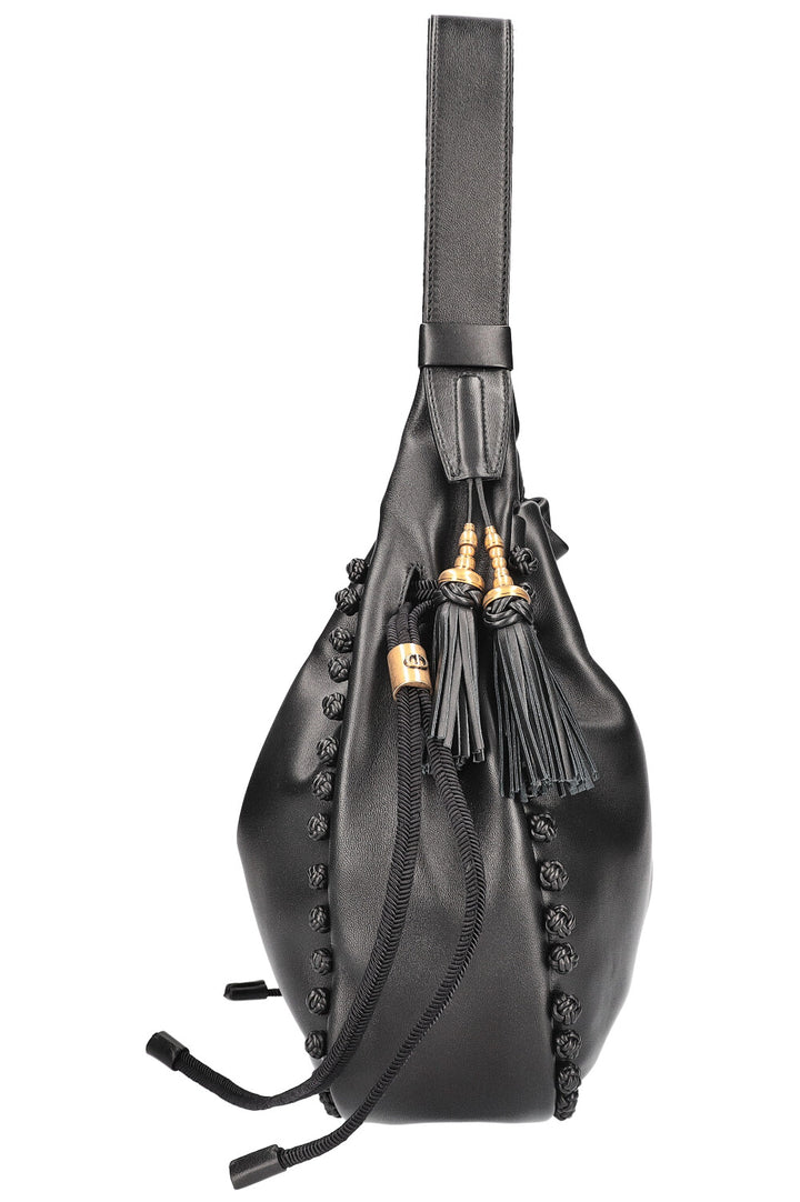 CHRISTIAN DIOR Hobo Bucket Bag Black