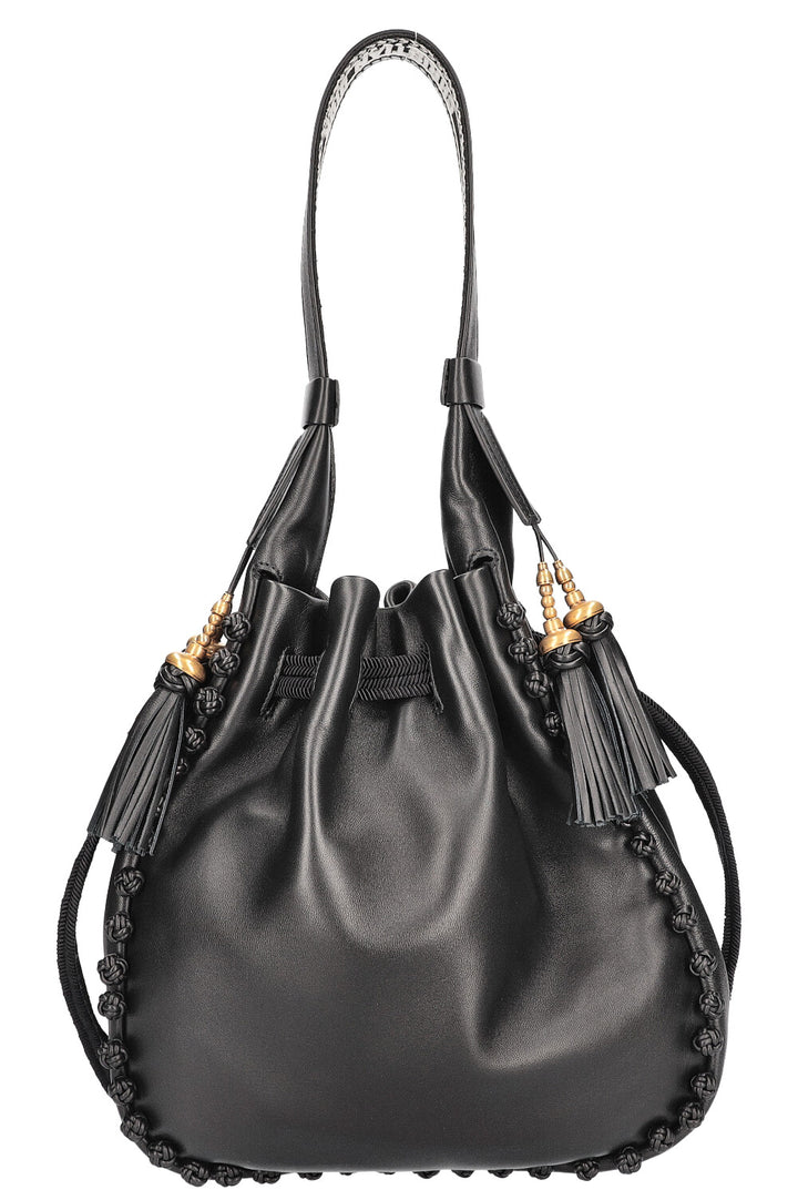 CHRISTIAN DIOR Hobo Bucket Bag Black