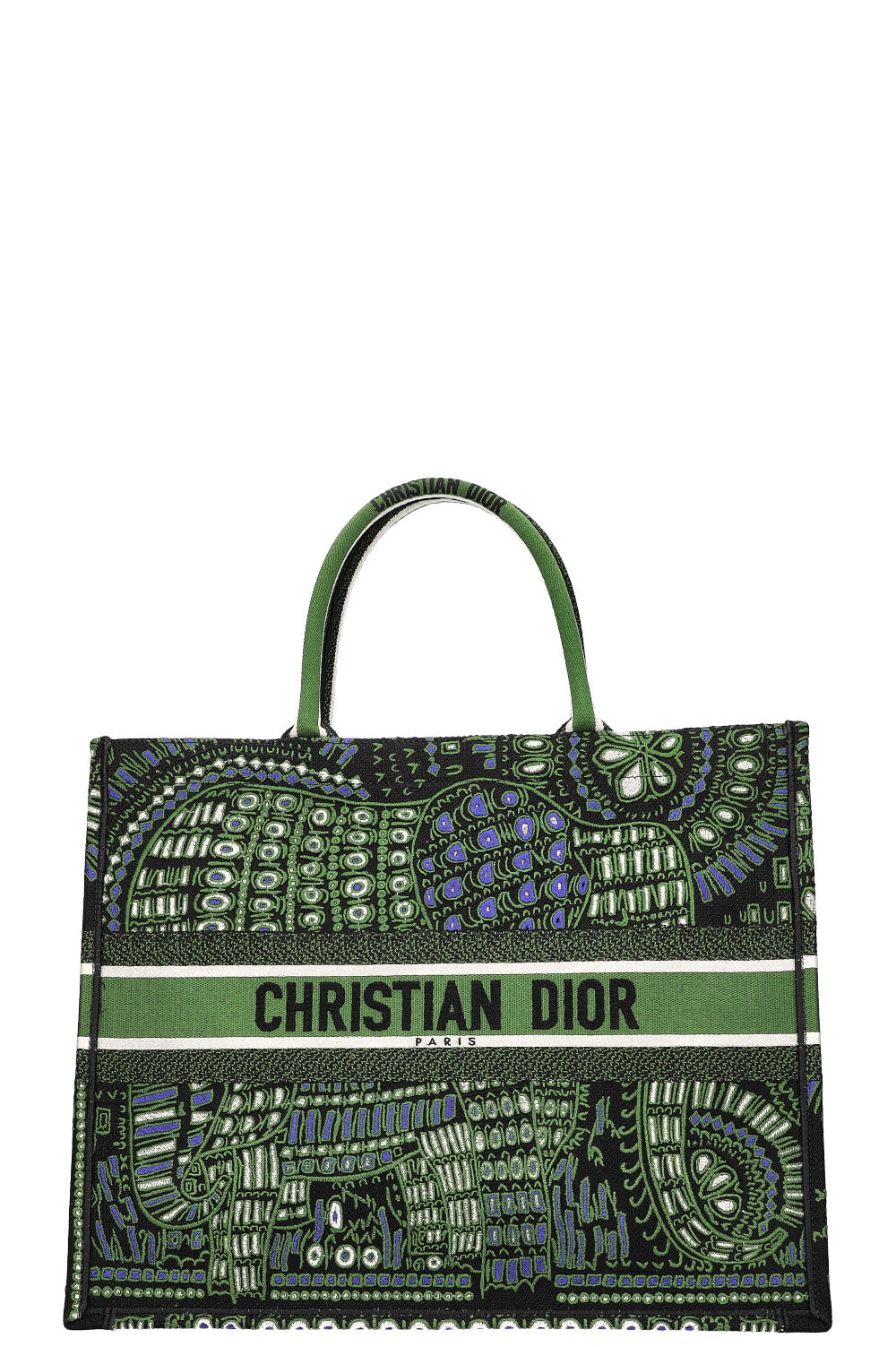 CHRISTIAN DIOR Book Tote Green