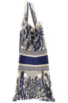 CHRISTIAN DIOR Book Tote Blue and White