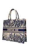 CHRISTIAN DIOR Book Tote Blue and White
