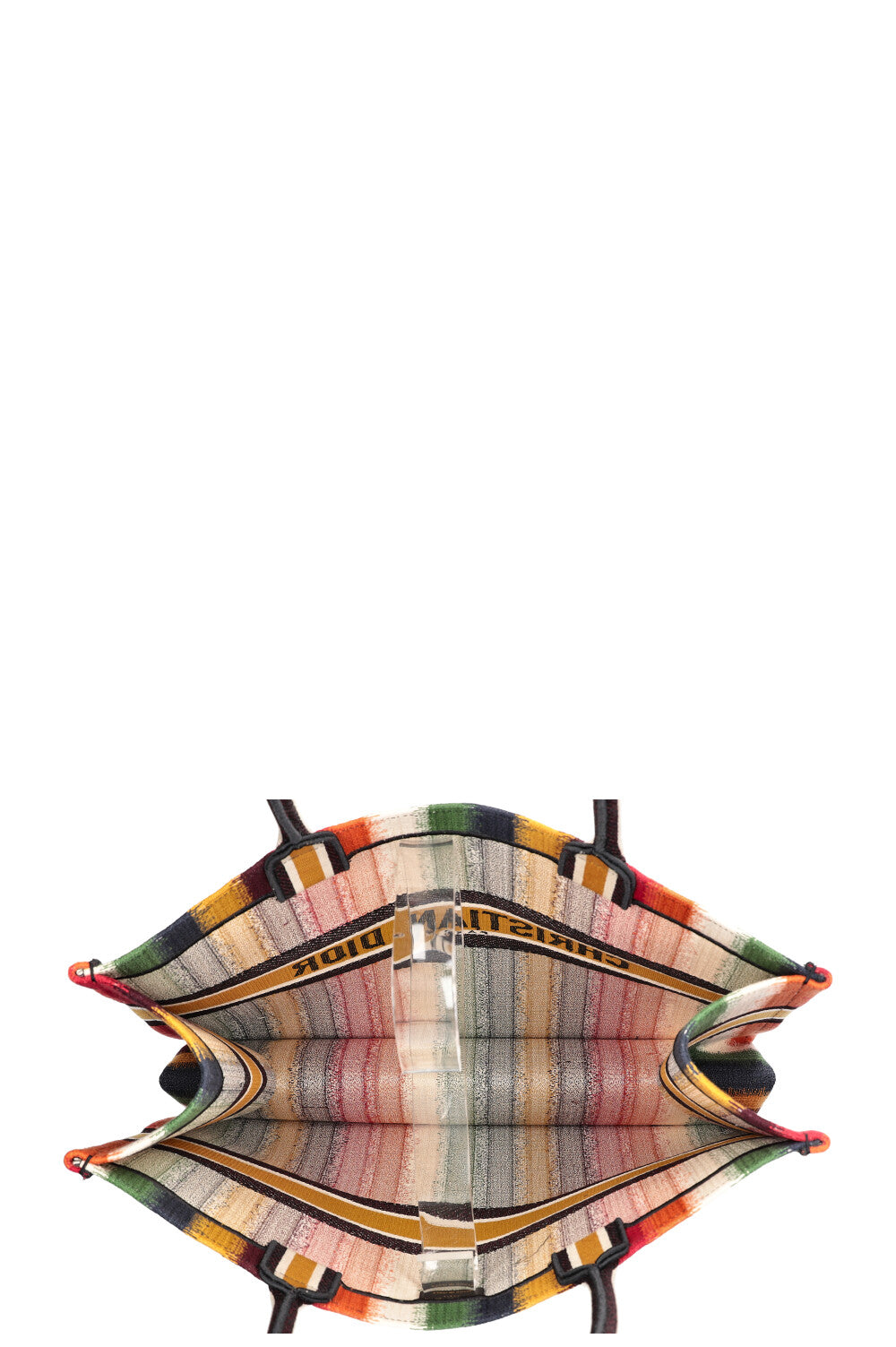 CHRISTIAN DIOR Book Tote Striped Multicolor