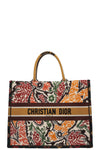 CHRISTIAN DIOR Paisley Book Tote Large Brown Orange