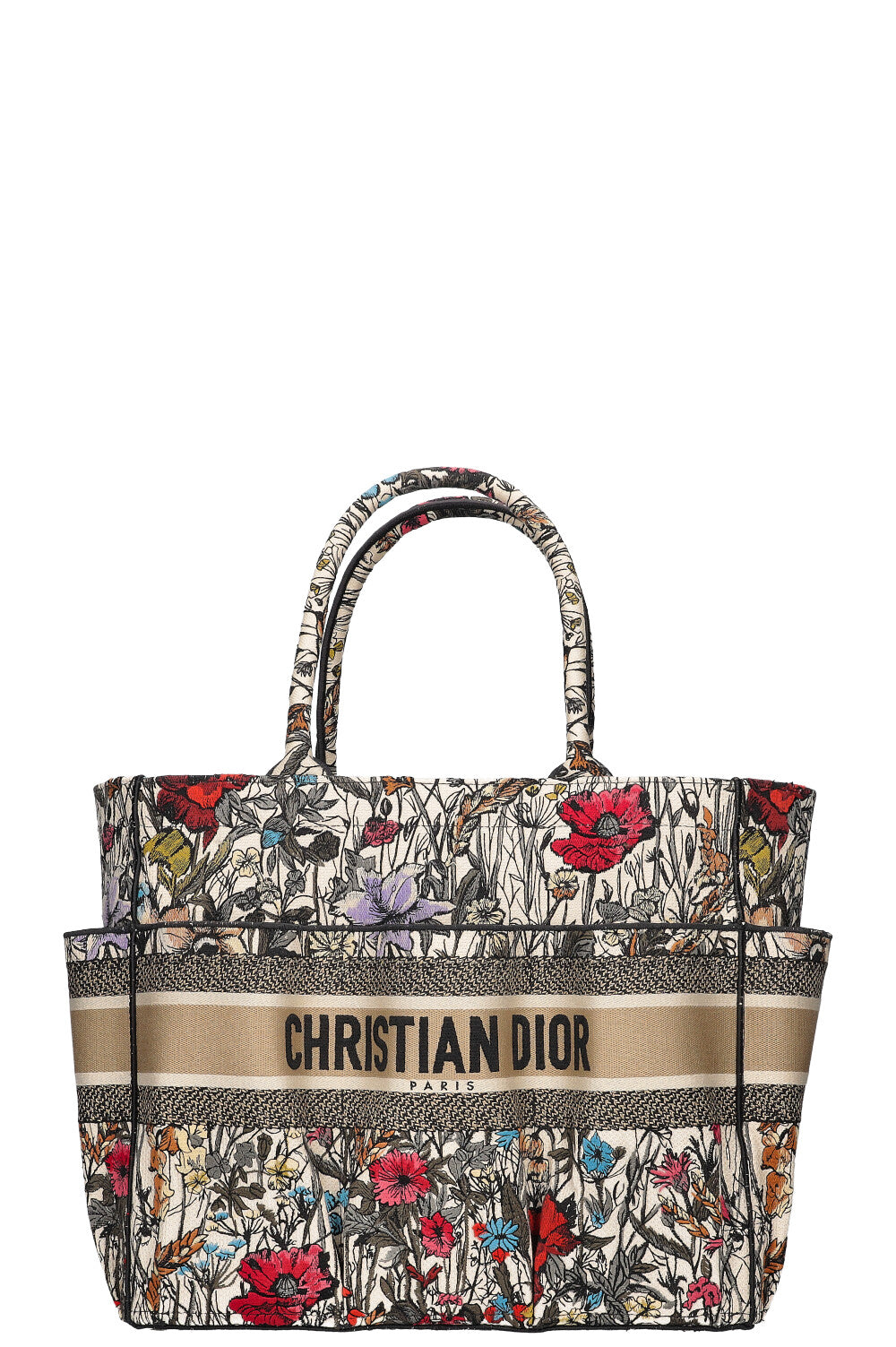 CHRISTIAN DIOR Catherine Book Tote Beige