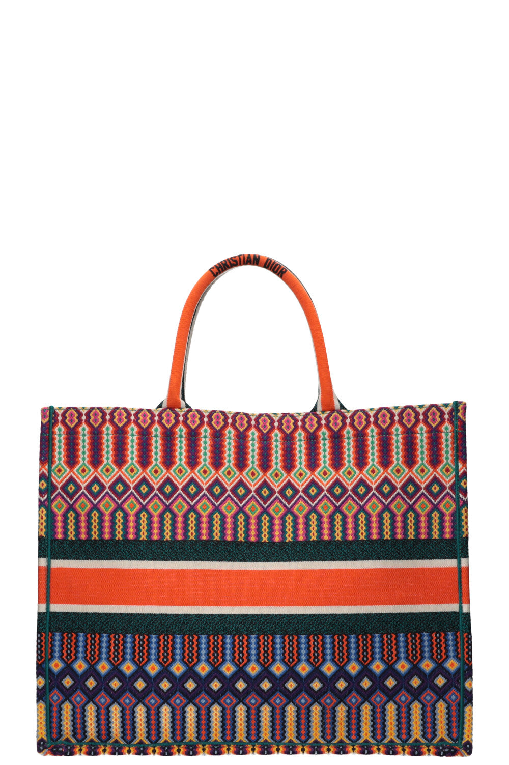 CHRISTIAN DIOR Neon Book Tote Large Orange – REAWAKE