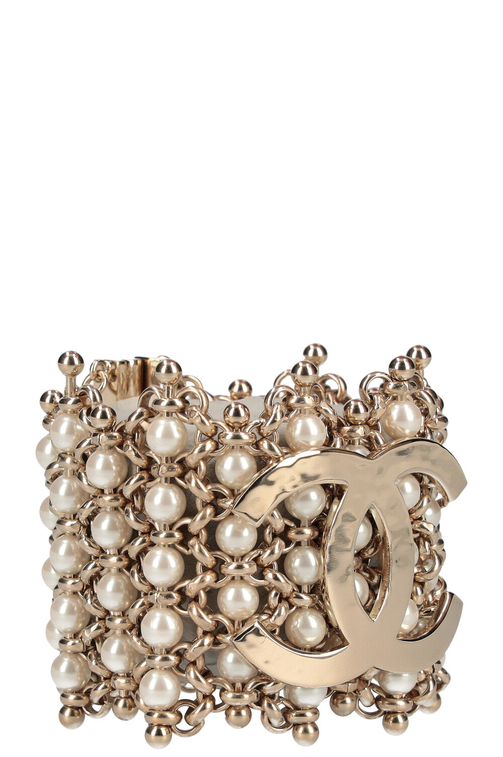 CHANEL 2020 Bracelet CC Pearls Gold