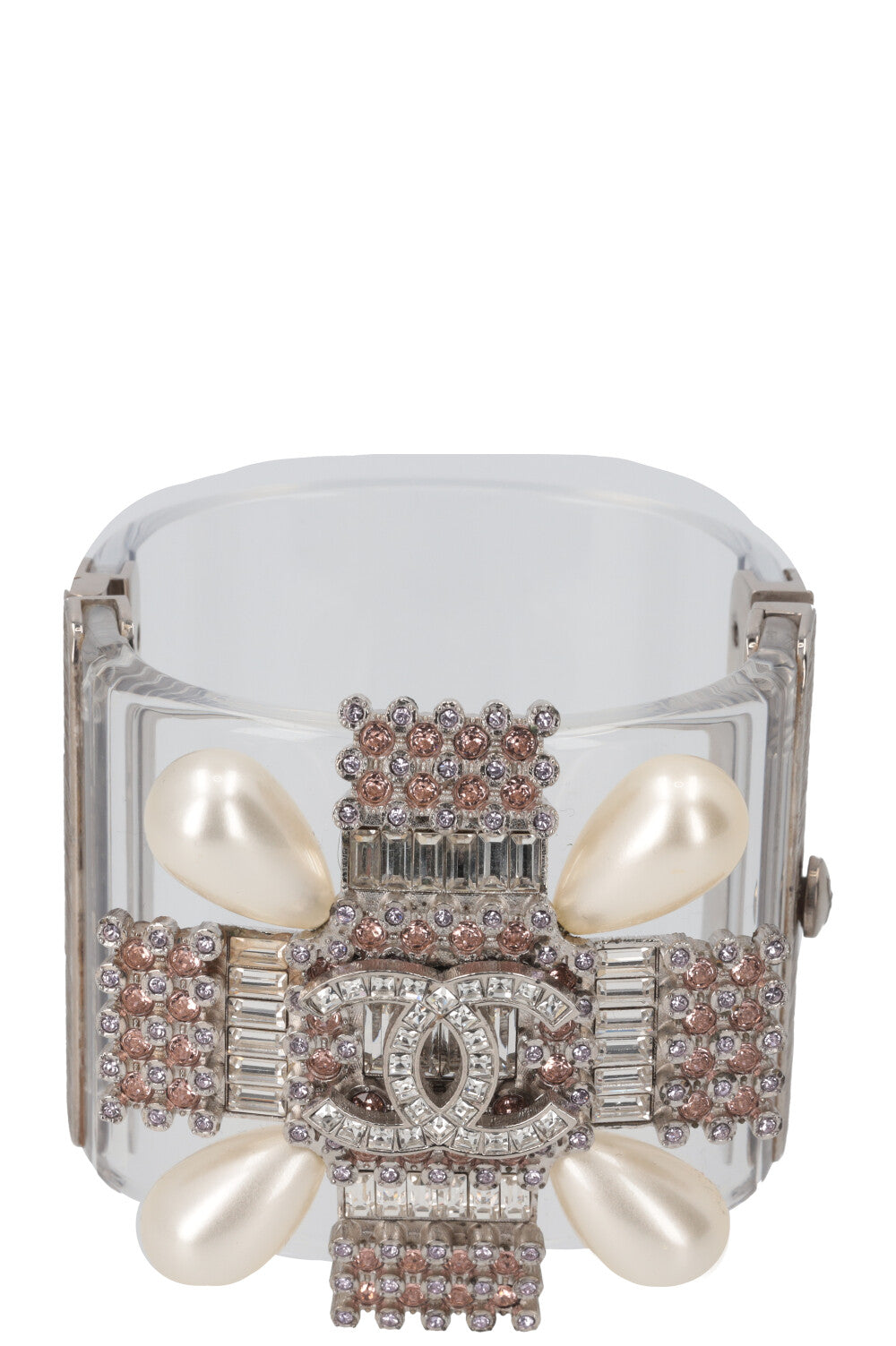 CHANEL CC Cuff Crystal Pearl