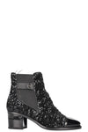 CHANEL 2019 CC Sequin Chelsea Boots Black