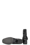 CHANEL 2019 CC Sequin Chelsea Boots Black
