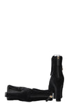 CHANEL Velvet Coin Ankle Boots Black