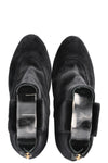 CHANEL Velvet Coin Ankle Boots Black