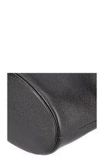 CHANEL Deauville Drawstring Bucket Bag Black