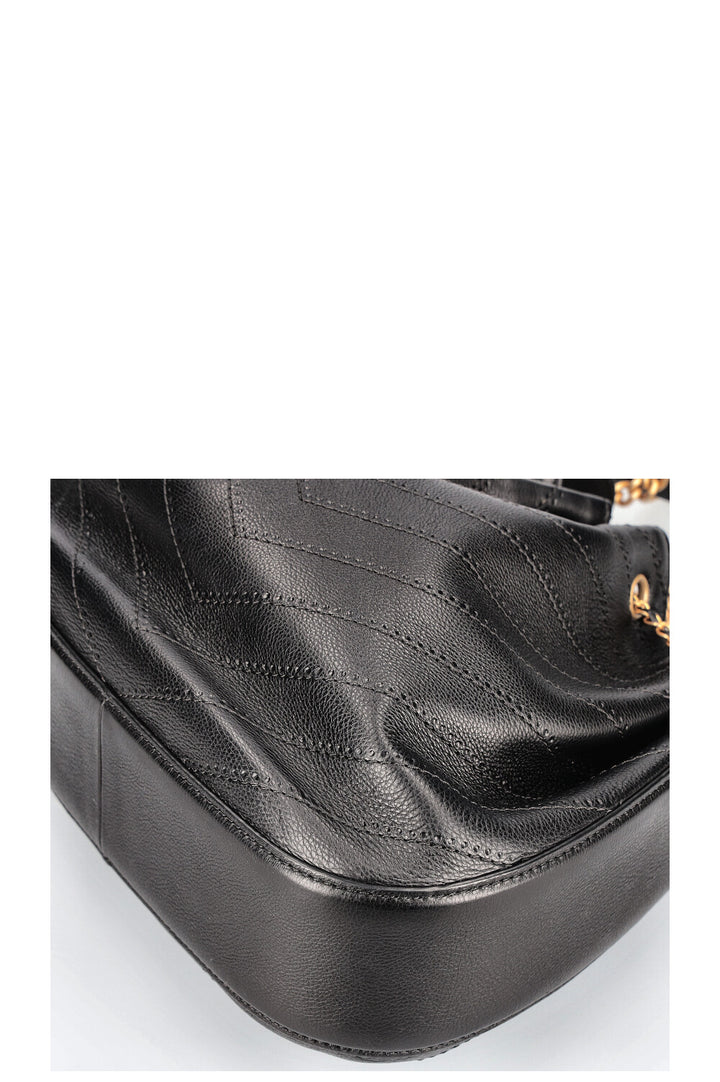 CHANEL Paris Rome Sac à chaîne Chevron Noir