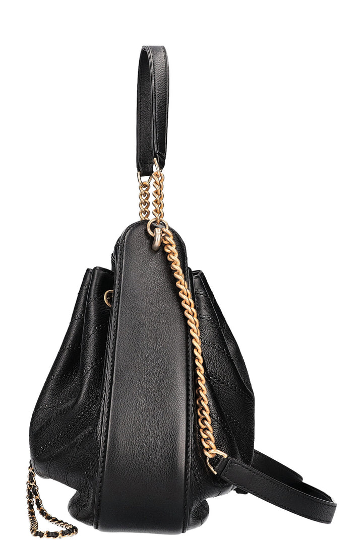 CHANEL Paris Rome Sac à chaîne Chevron Noir