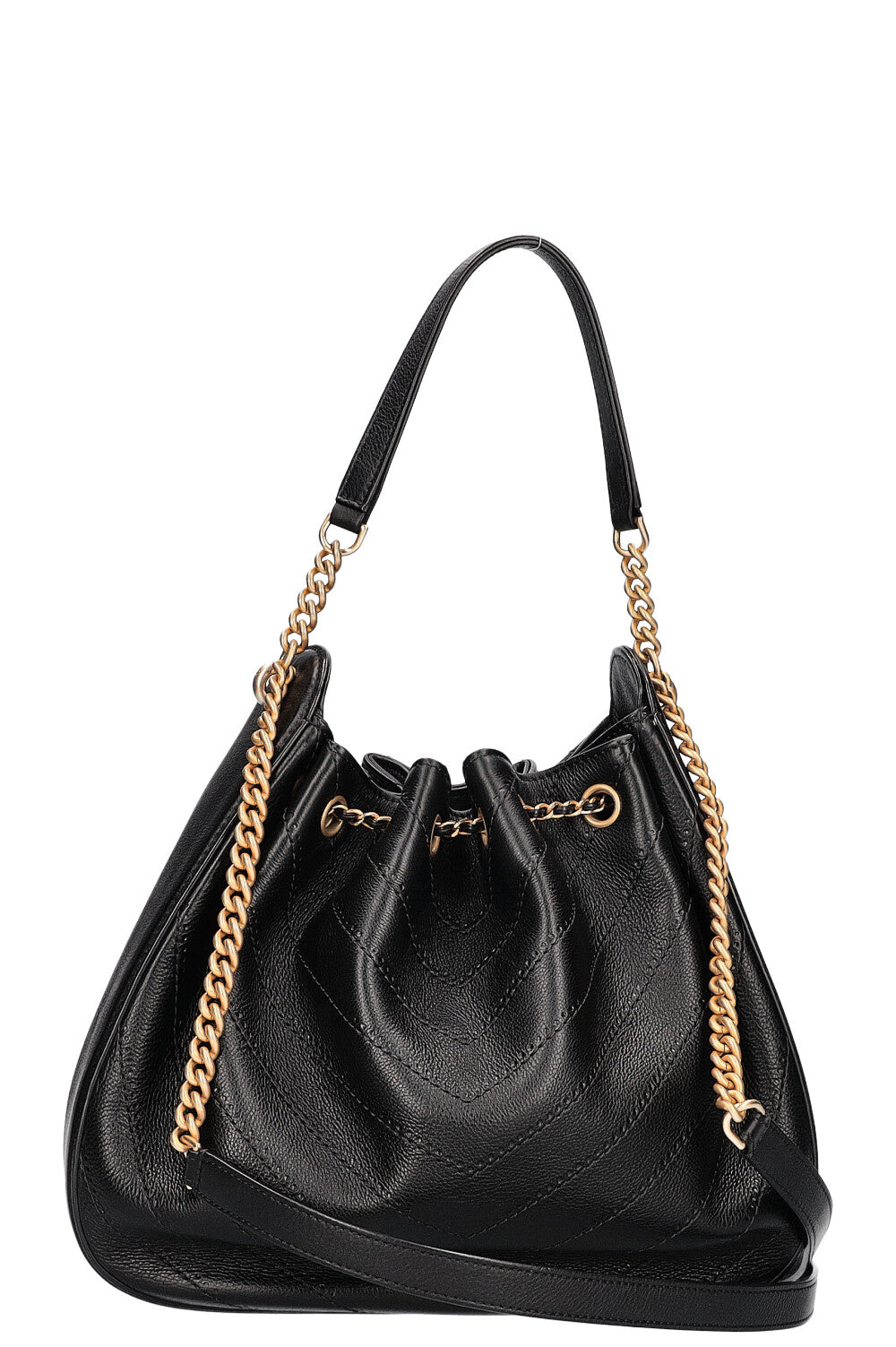 CHANEL Paris Rome Sac à chaîne Chevron Noir