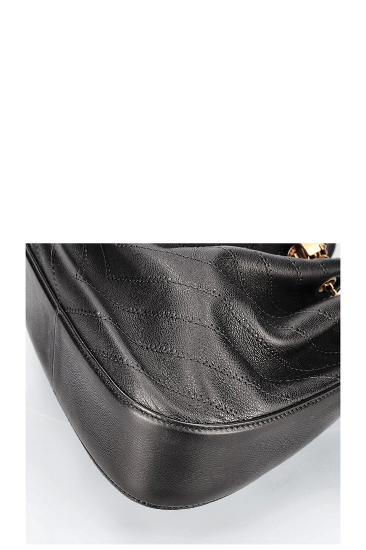CHANEL Paris Rome Sac à chaîne Chevron Noir