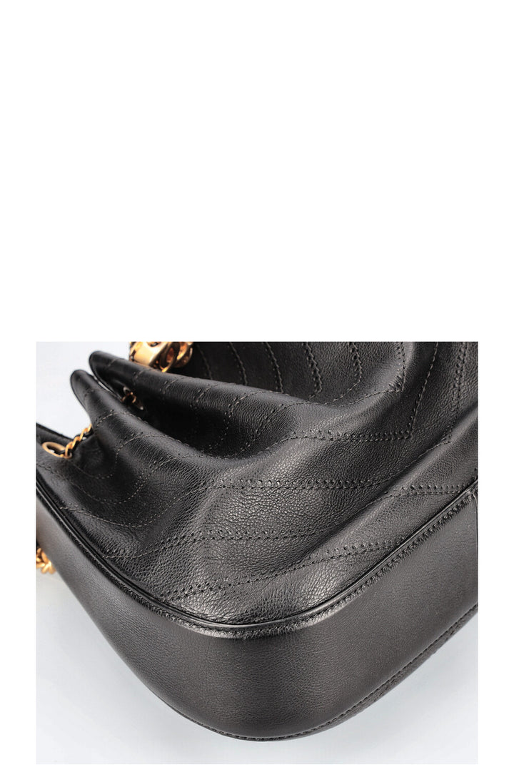 CHANEL Paris Rome Sac à chaîne Chevron Noir