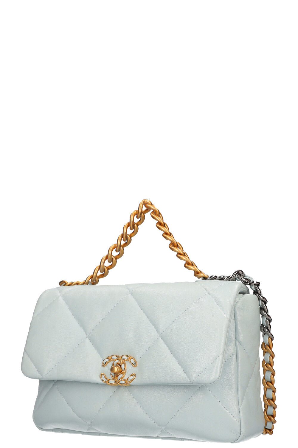 CHANEL 19 Large Bag Pastel Blue