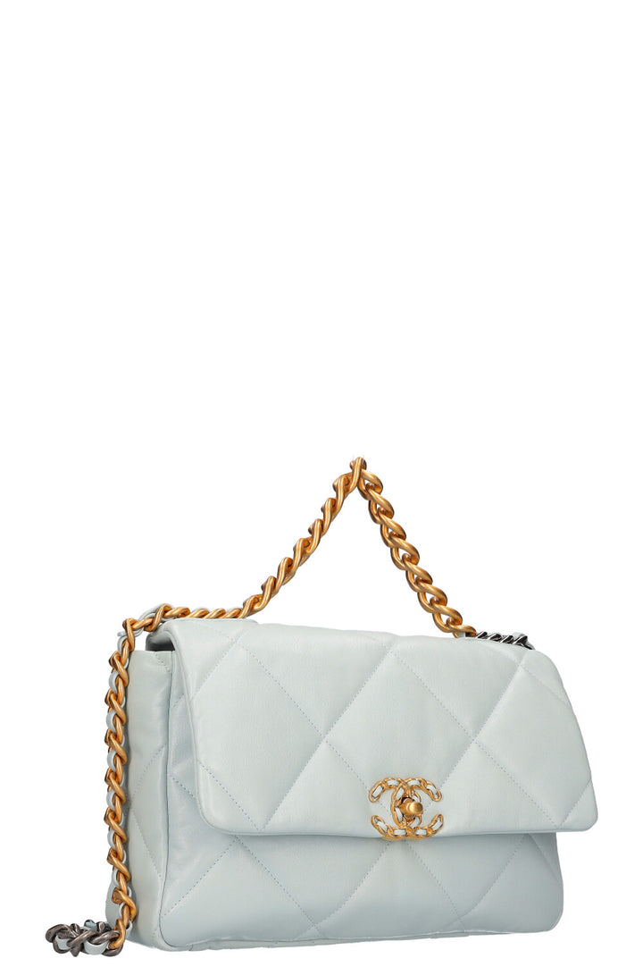 CHANEL 19 Large Bag Pastel Blue