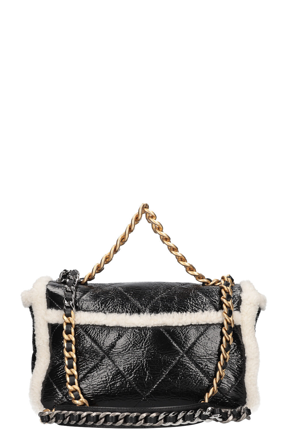 Chanel 19 shearling bag hot sale
