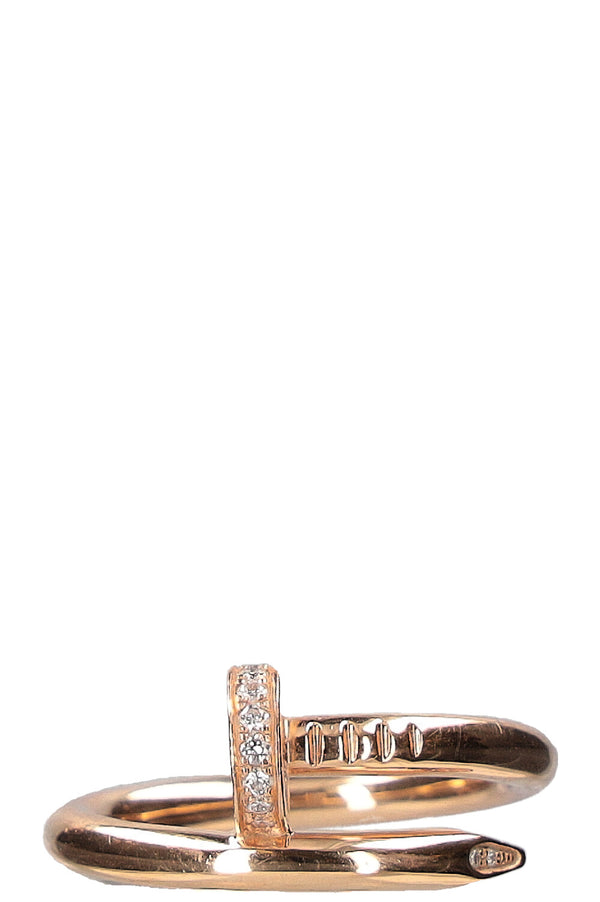 CARTIER Bague Juste un Clou Or Rose 0,13 Carat Diamants