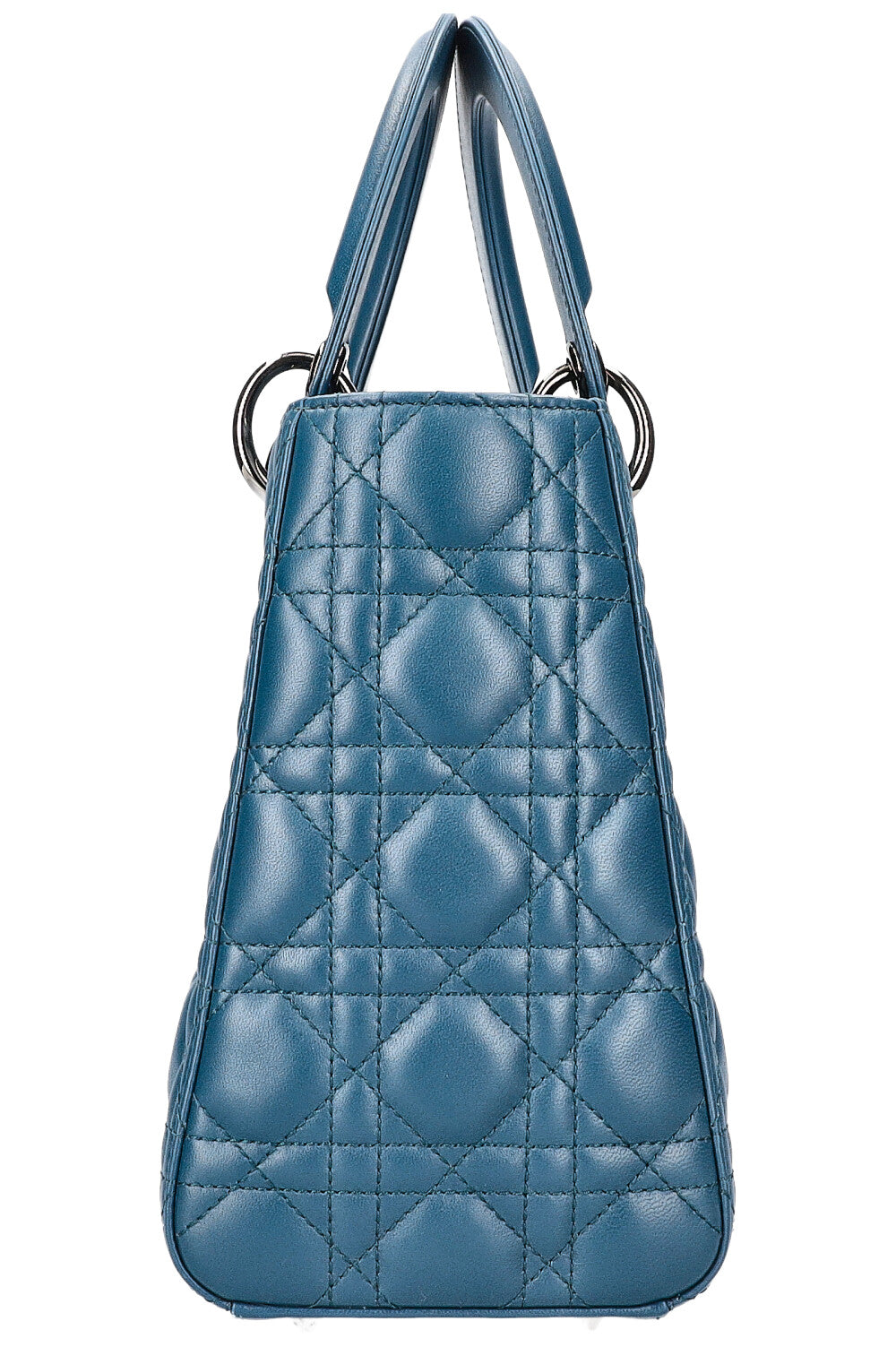 CHRISTIAN DIOR Lady Dior Bag Medium Blue