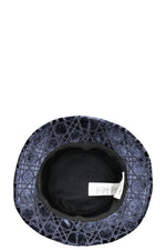 CHRISTIAN DIOR Teddy B Bucket Hat Cannage Velvet Blue