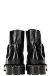 CHANEL Combat Boots with Chain and Pearl Decor 17A