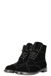CHANEL Boots Velvet Black