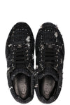 CHANEL Sneakers Tweed Black