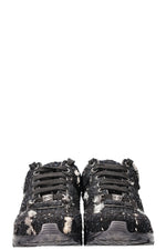 CHANEL Sneakers Tweed Black