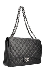 CHANEL Double Flap Bag Maxi Black