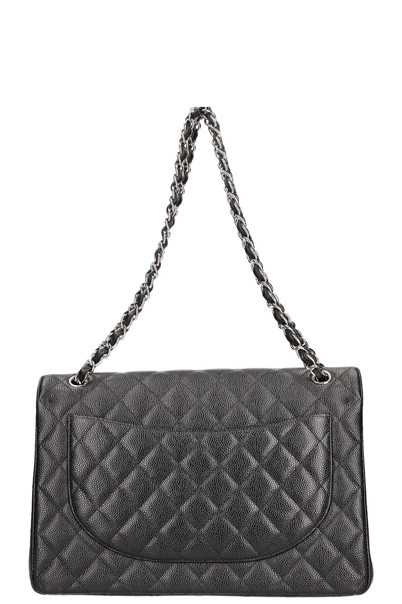 CHANEL Double Flap Bag Maxi Black