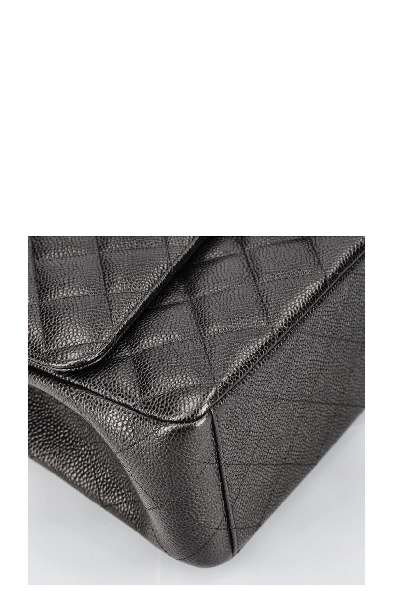 CHANEL Double Flap Bag Maxi Black