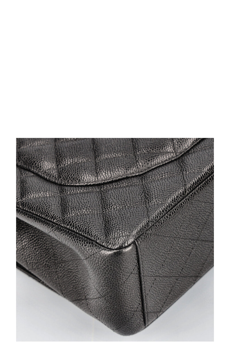 CHANEL Double Flap Bag Maxi Black