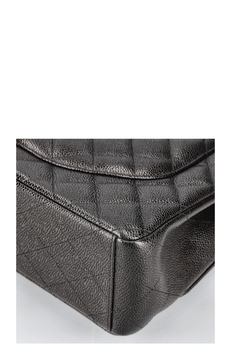 CHANEL Double Flap Bag Maxi Black