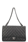 CHANEL Double Flap Bag Maxi Black
