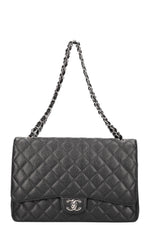 CHANEL Double Flap Bag Maxi Black